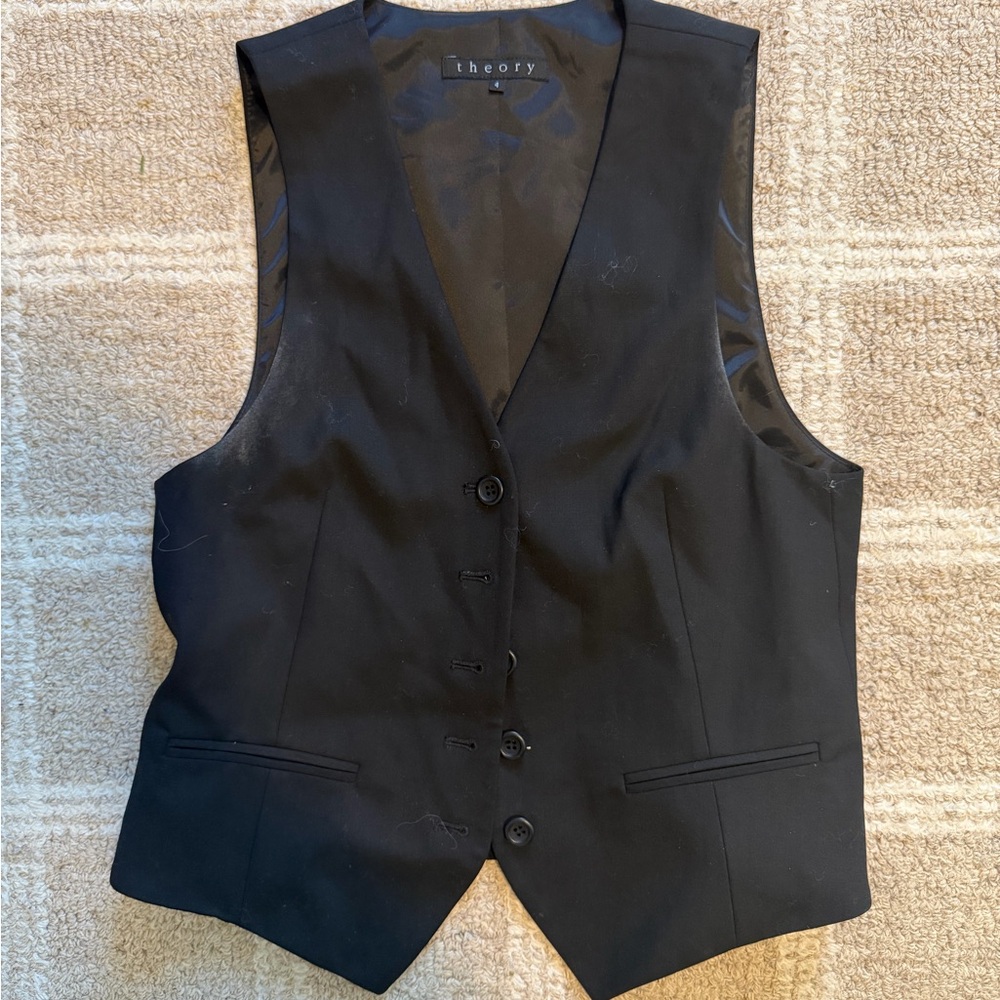 Theory Classic Black Vest
